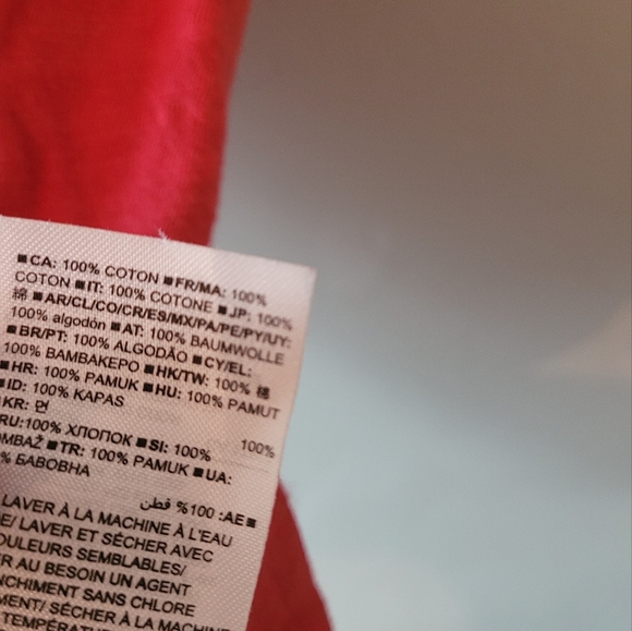 Mens XS gap - tropical graphic tee iconic logo  -  red - Picture 5 of 6